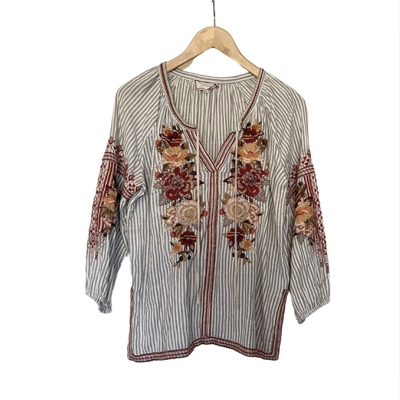 Johnny Was Artemis Embroidered Top size Small - Picture 2 of 5
